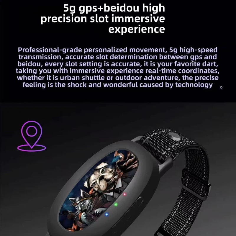 Real-Time GPS Pet Tracker Collar with Geo-Fence & 30-Day Battery