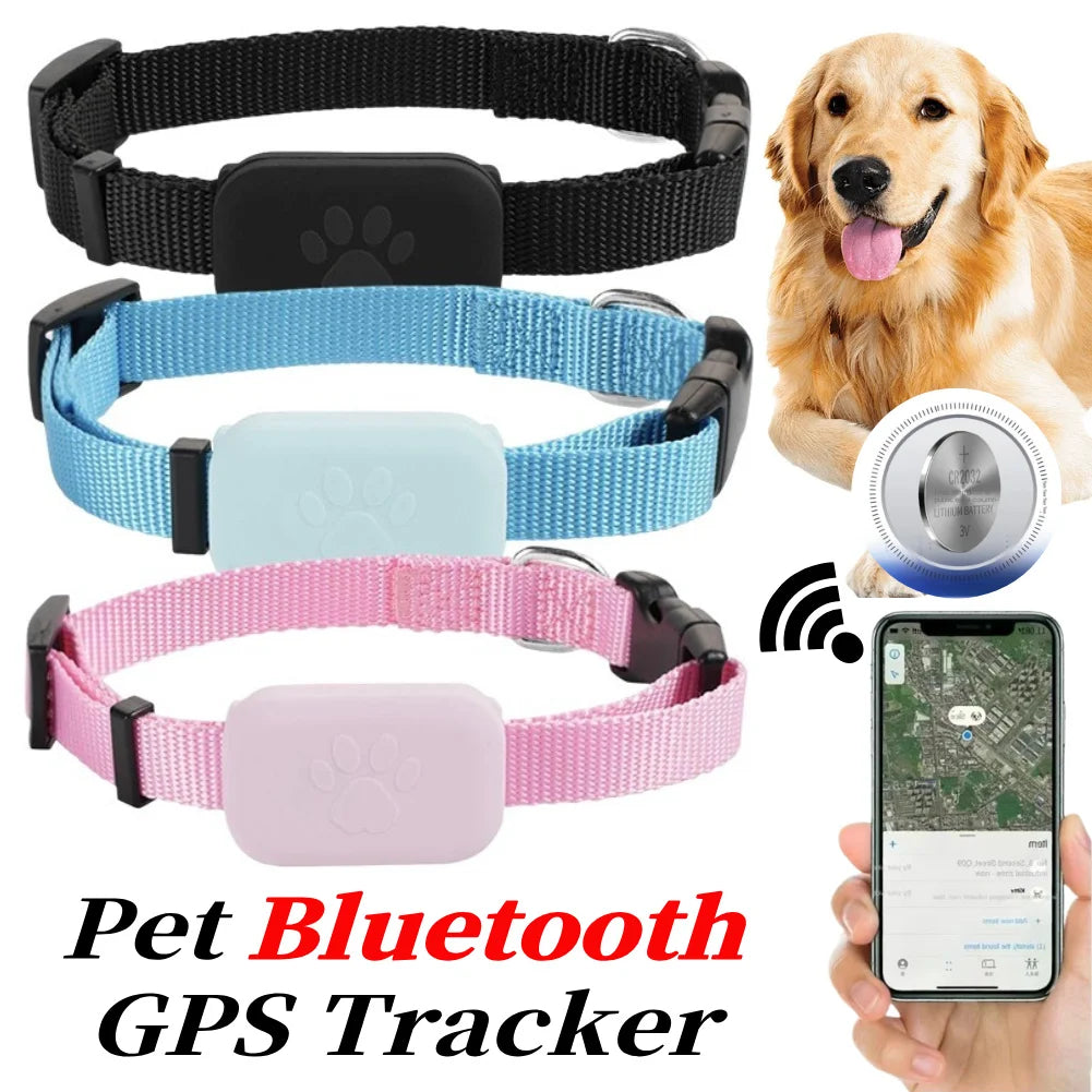 Waterproof Mini GPS Tracker for Cats & Puppies - Remote Global Anti-Loss Locator for Outdoor Use
