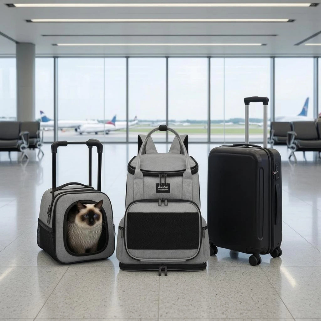 Pet Carrier Backpack Zippered Mesh Pet Carrier Backpack Water-Resistant Easy to Clean for Travel