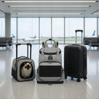 Pet Carrier Backpack Zippered Mesh Pet Carrier Backpack Water-Resistant Easy to Clean for Travel