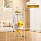 New Automatic Pet Feeder Plastic Detachable Cage Hanging Bowl Large Capacity Water Food Dispenser for Puppy Cats Rabbit
