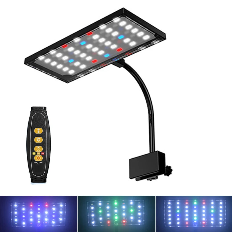 USB Full Spectrum Aquarium LED Grow Light (Aquatic Plants, Clip-On, Programmable)