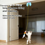 Automatic Retractable Smart Cat Teaser Toy — Electric Hanging Swing Toy for Indoor Cats