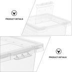 100 Pcs Pet Feeding Box Acrylic Terrarium Reptiles Lizard Spider Cage Kennel Animals Food Incubator Tank