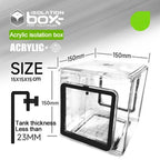 Acrylic Aquarium Isolation Breeding Box (Stainless Steel Mesh, Fish Tank Divider)
