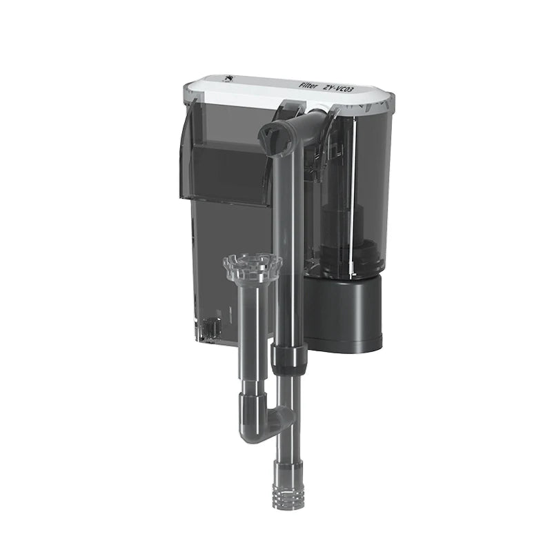 Wall-Mounted 3-in-1 Aquarium Waterfall Filter Pump (110V/220V, External Circulation, Oxygenation)