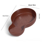 Yellow Edge Turtle Bath Basin Half Water Reptile Turtle Bath Basin Water Food Dual-Use Crawling Pet Breeding Box Landscaping