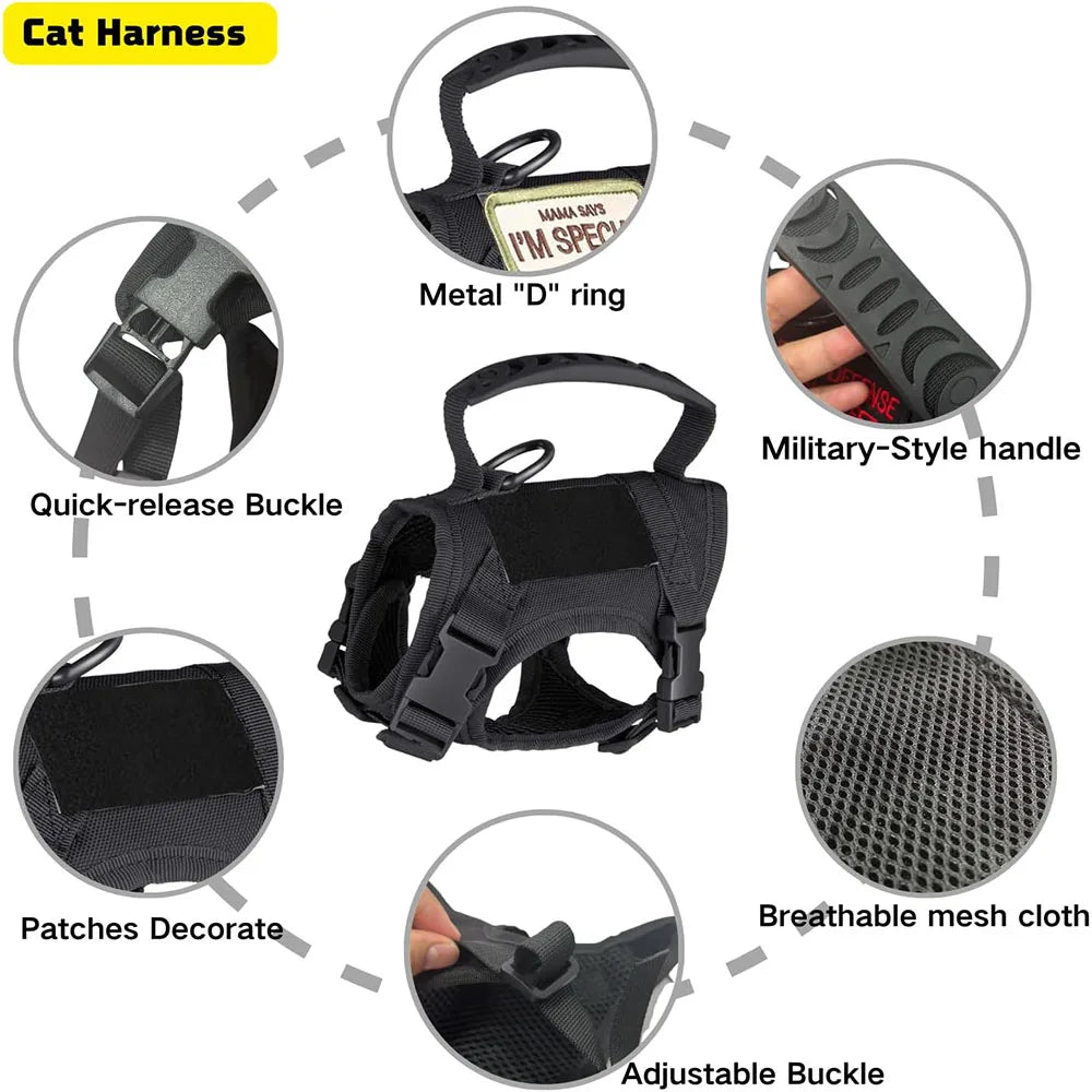 Tactical Pet Harness with Leash