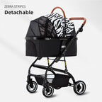 Bello Car Trunk-Compatible Foldable Pet Stroller for Dogs - Portable Travel Cart for On-the-Go Outings