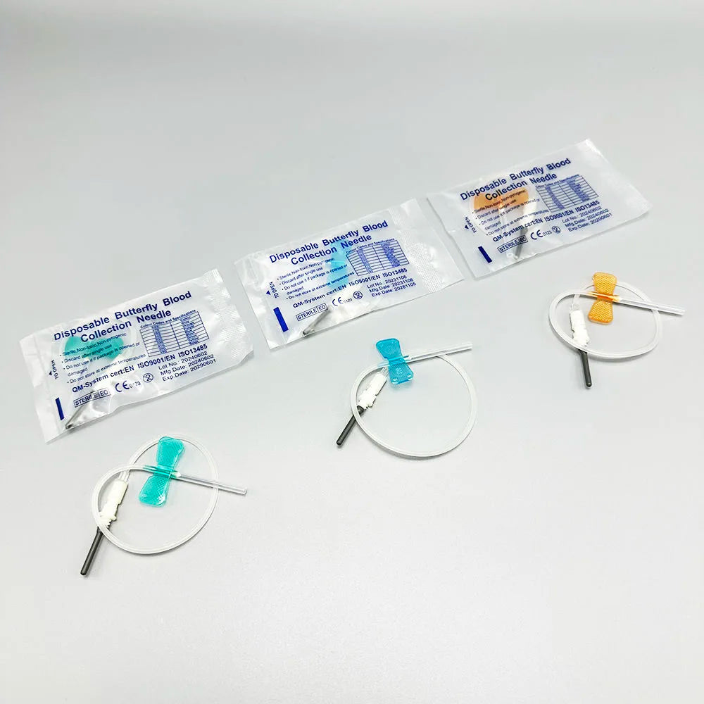 Disposable Butterfly Blood Collection Needles (100-Pack)