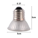 25/50/75W UVA+UVB 3.0 Reptile Lamp Bulb Turtle Basking UV Light Bulbs Heating Lamp Amphibians Lizards Temperature Controller 1Pc