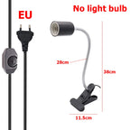 UVA+UVB 3.0 Reptile Lamp Set Clip-on Lamp Holder Bulb Thermometer Hygrometer Turtle Tortoises Lizard Sunlight Basking Heat Light
