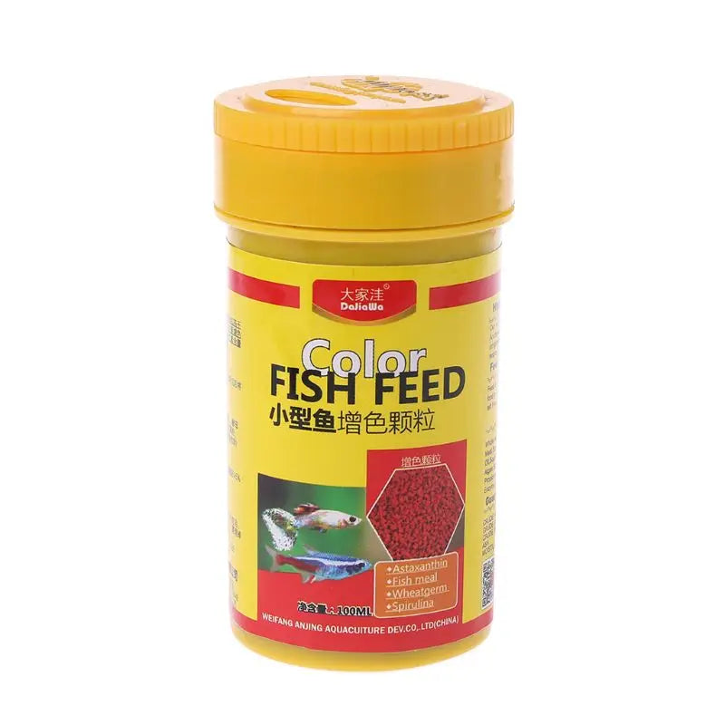 Ornamental Fish Food Mini Pellets (High Protein, Spirulina, Color Enhancing Formula)