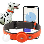 A56X IP67 Waterproof Apple Find My Dog Tracker Collar - Silver