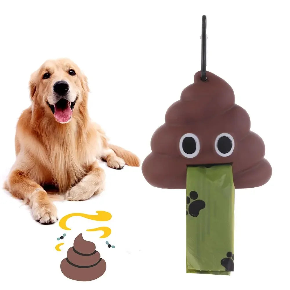 Pet Fecal Bag Dispenser Cat Dog Outdoor Pocket Hanging Buckle Portable Eco-friendly Biodegradable Pet Garbage Bag Pet Supplies