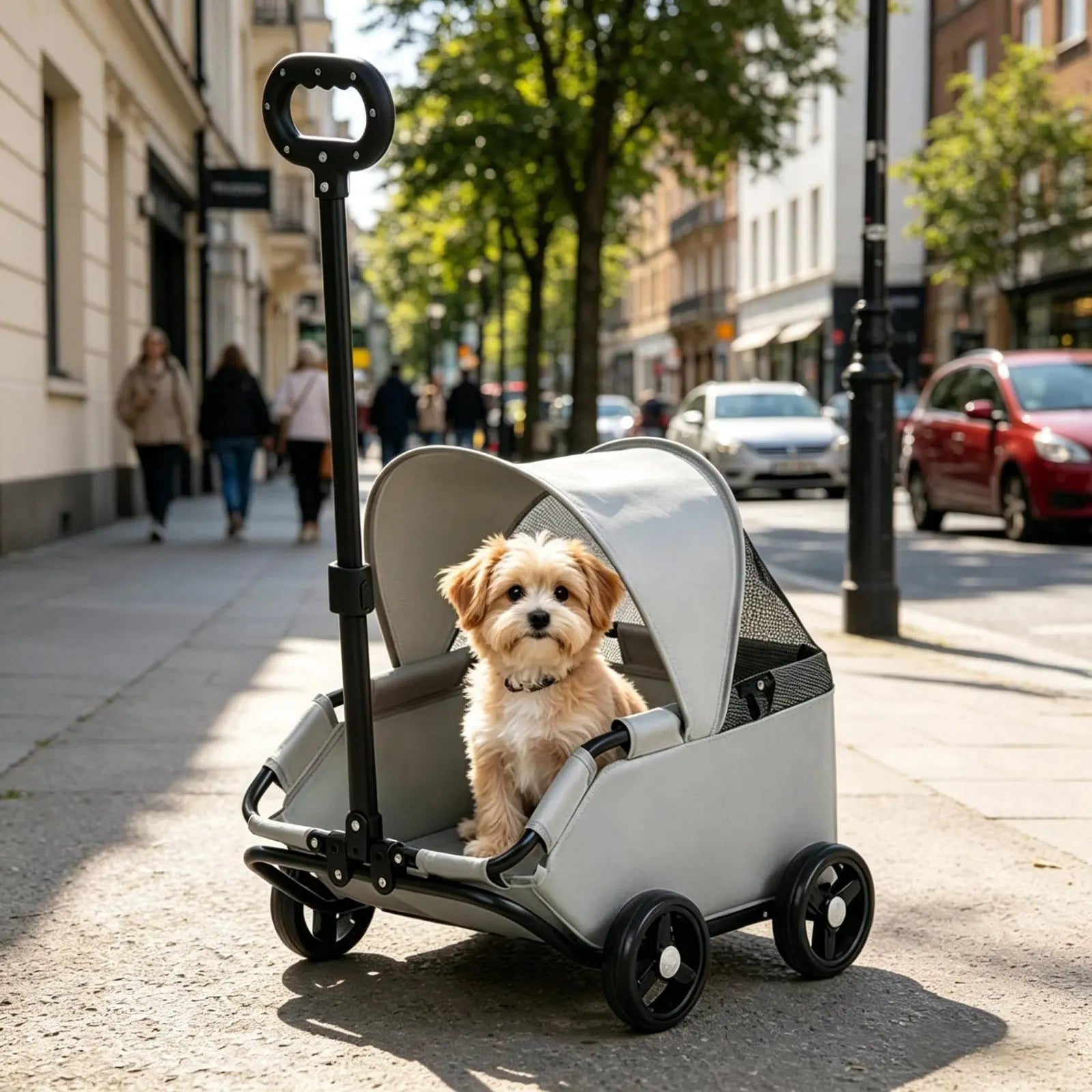Small Pet Pet Carriage With Sun Sun Shade Lightweight Feline Pet Carriage Pet Outing Carriage Spacious Interior for Outdoor
