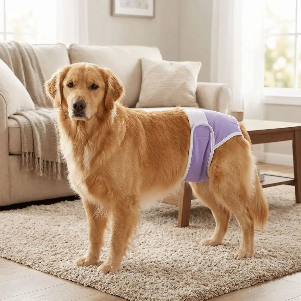 Breathable Dog Physiological Pants Leak-proof Adjustable Dog Menstrual Pants Reusable Highly Absorbent Dog Sanitary Panties