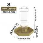 Reptile Water Dispenser-Bearded Dragon Water Bowl - Small Water Dish for Tortoise - Bowls for Reptiles & Amphibians (S)