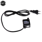 Compact Submersible Filter Pump (1.1M Cord, AC 220V, 3W, Fish Tank Water Pump)