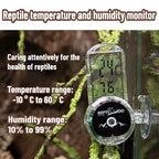 Reptile Hygrometer & Thermometer for Terrarium Gecko/Bearded Dragon/Frog/Tortoise Habitat Monitoring  reptile accessories