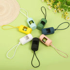 Portable Plastic Dog Poop Bag Carrier Candy Color with Hanging Rope Dog Poop Bag Holder Dogs Waste Bags Dispenser Travel