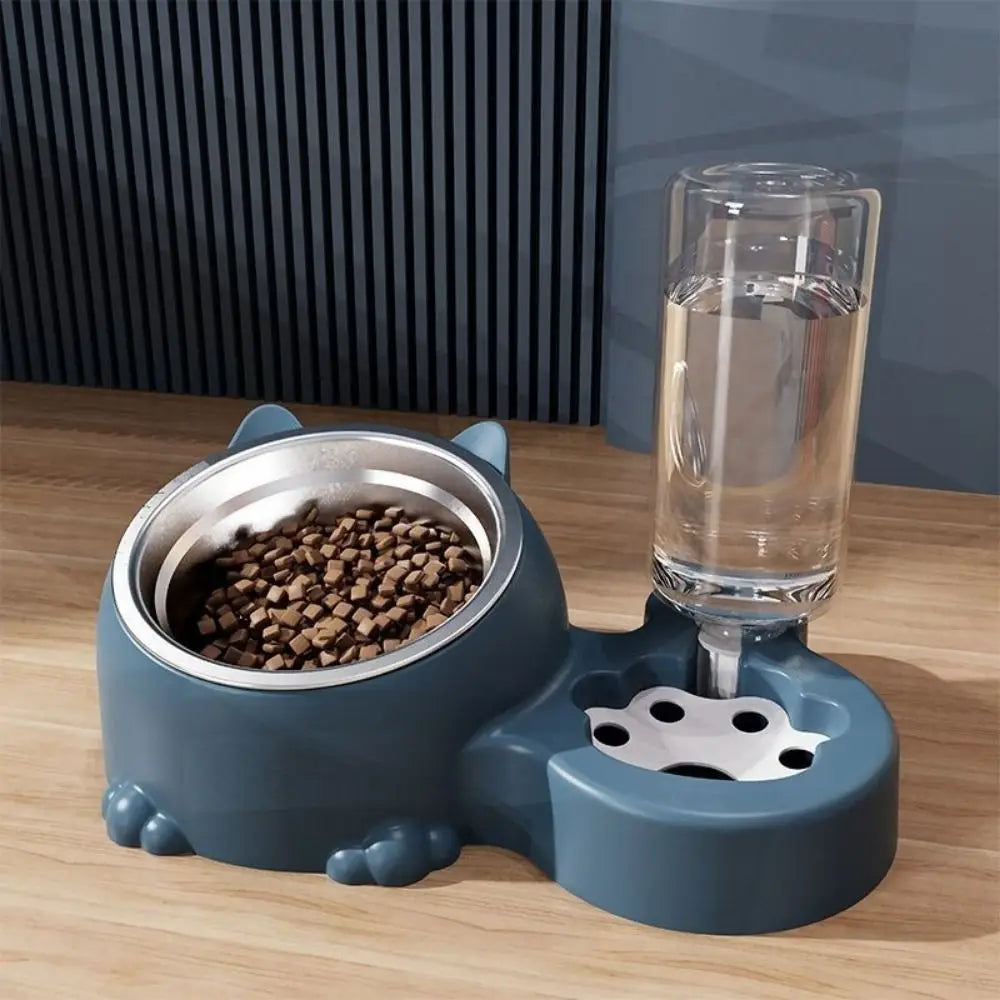 2-in-1 Automatic Pet Feeder Bowl (Detachable, Cage Hanging, Large Capacity)
