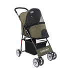 Lightweight Foldable Luxury Pet Travel Stroller Cart 2026 New Fashion Portable Carrier for Small Dogs Cats Outdoor Walk