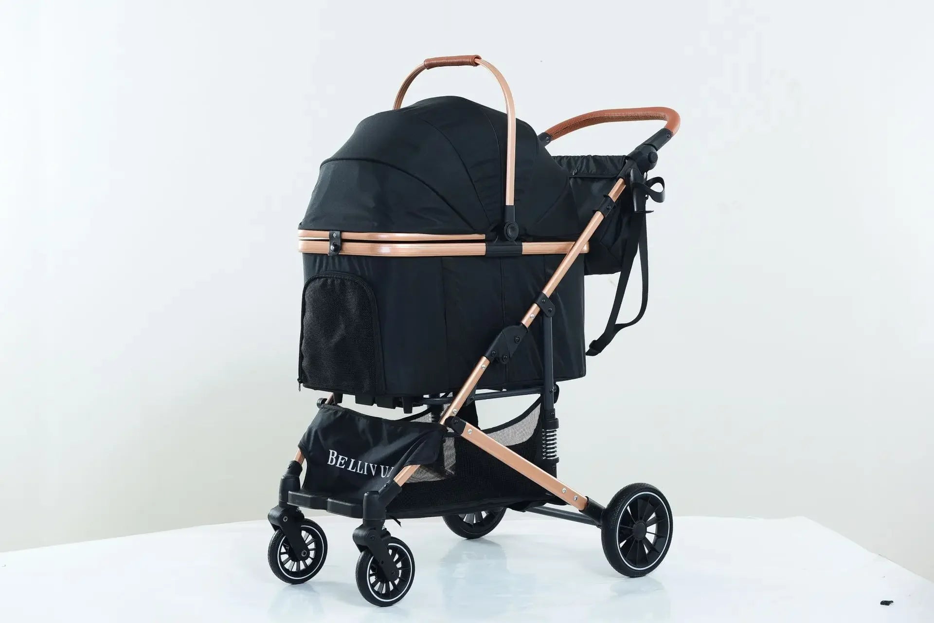 2025 Lightweight Foldable Pet Stroller for Dogs & Cats - Portable Outdoor Travel Carrier