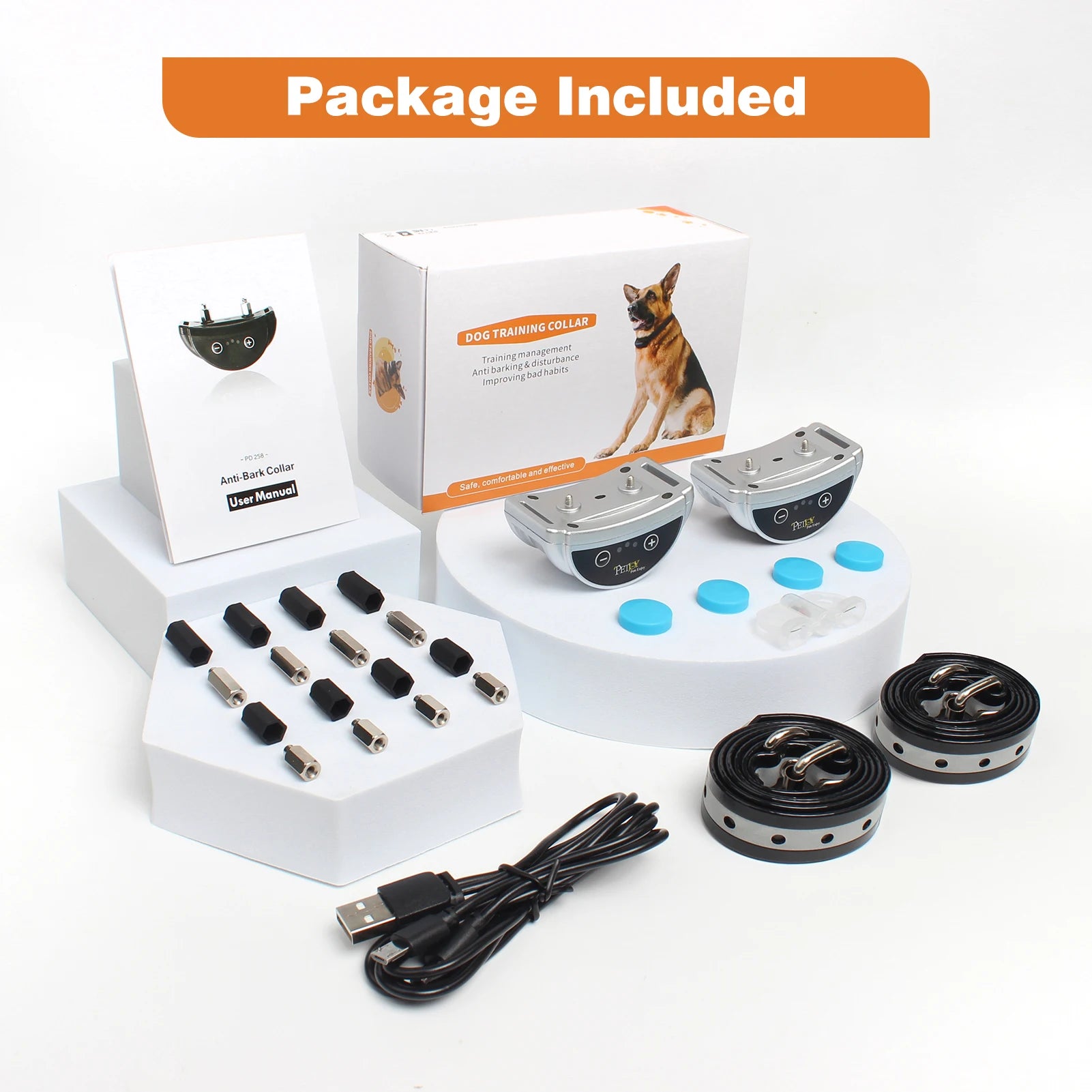 No-Bark Training Collar (2-Pack)