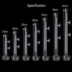 Glass Aquarium Shrimp Feeder Bowl & Tube (Transparent, Snail & Shrimp Food Dish)