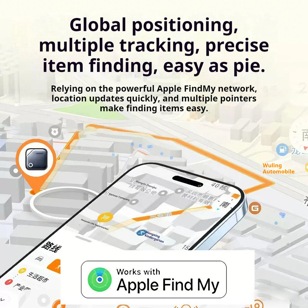 UGREEN Smart Bluetooth Tracker with 2-Year Battery for Keys & Phones - Apple Find My Compatible (iOS)
