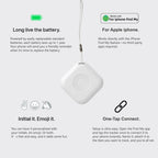 2-Pack Smart Tags for Apple Find My - Mini GPS Tracker for Pets, Keys & Luggage