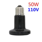1 Pcs Reptile Pet No Light Far Infrared Ceramic Heating Lamp E27 Small Mini Heat Lamp 25W 50W 75W 100W