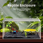 Transparent Reptiles Terrarium Ventilated Easy to Install Lizard Breeding Box Acrylic Anti-escape Gecko House Habitat