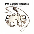 Fashion Dog Lift Harness Pet Carrier Bag Portable Breathable Multifunctional Traction Backpack for Outdoor Dog Sling Carrier