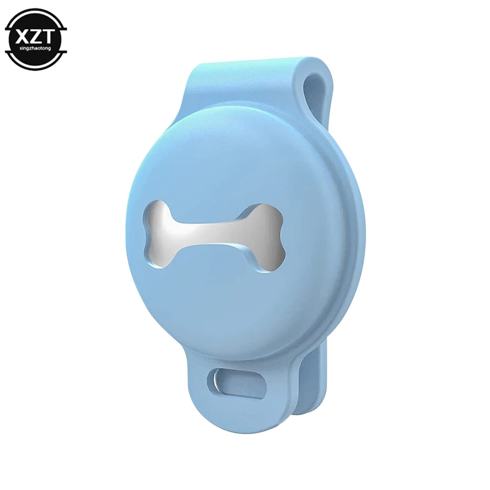 Dog Bone Silicone Sleeve Bluetooth GPS Tracker - Wearable Smart Anti-Loss Locator for Dogs & Cats