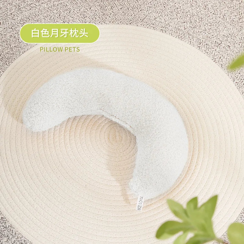 U-Shaped Pet Pillow Plush Sleep Aid for Cats & Dogs — Comfortable Winter Cervical Support Throw Pillow