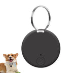 Round Mini Smart GPS Tracker for Pets, Cars & Wallets - Portable Anti-Loss Key Finder Locator