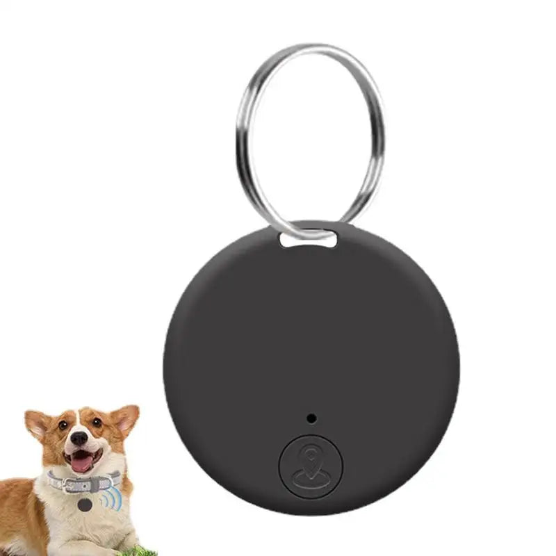 Round Mini Smart GPS Tracker for Pets, Cars & Wallets - Portable Anti-Loss Key Finder Locator