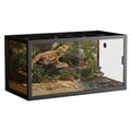 120 Gallon Lizard Tank,Large Reptile Terrarium, Front Opening Glass Enclosure,Screen Ventilation Top for Snake,Bearded Dragon