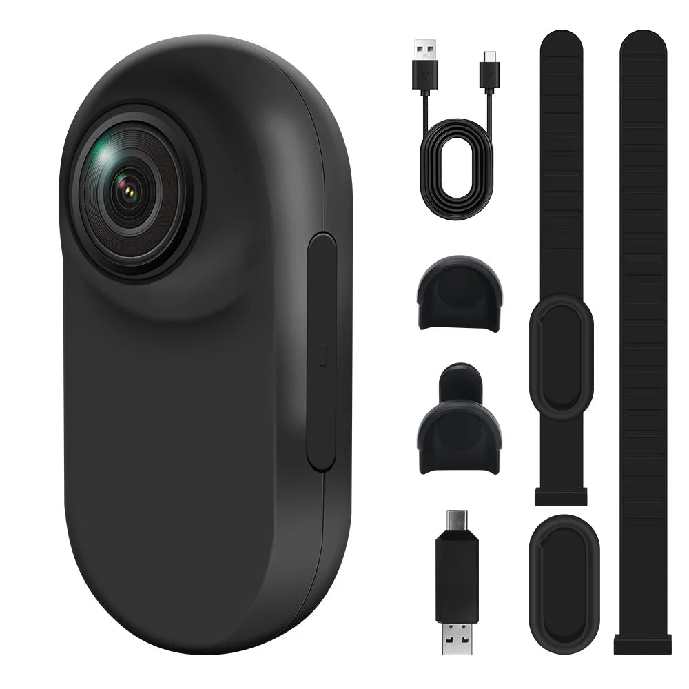 HD 1080P Wireless Pet Collar Camera with Magnetic Mount - No WiFi Needed Mini Body Sport Cam for Cats & Dogs