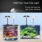 USB LED Aquarium Clip Lamp (5V, 5W/7W, Fish Tank Lighting, Flexible Neck)
