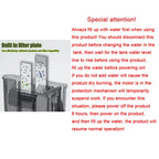 Wall-Mounted 3-in-1 Aquarium Waterfall Filter Pump (110V/220V, External Circulation, Oxygenation)