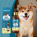 60ml Soothing Ear Itch Relief Drops for Dogs Gentle Pet Ear Cleaner, Nutrient Ingredients to Maintain and Nourish Ear Care Drops