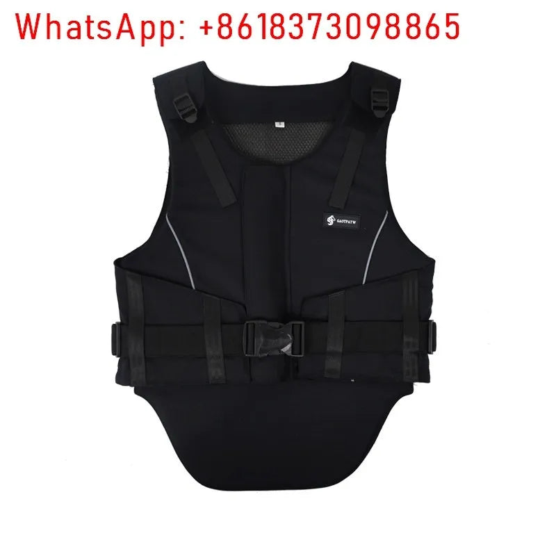 Equestrian Riding Armor Vest with Zipper (Protective, Training & Competition)