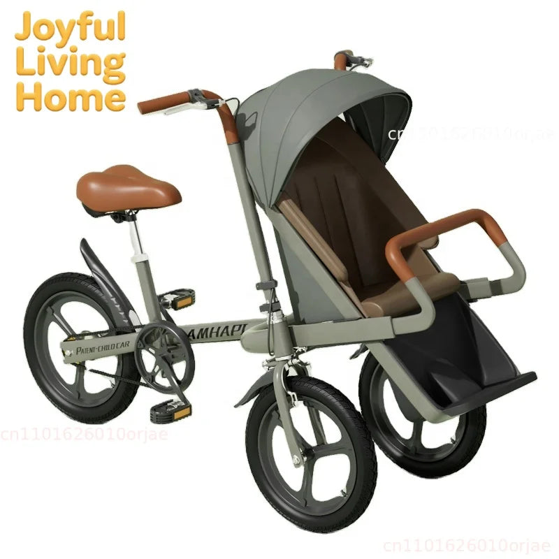 Portable Travel Stroller  Pushchair Parental Control Tricycle Bike Three Wheel Folding Mother and Bike Strollers .