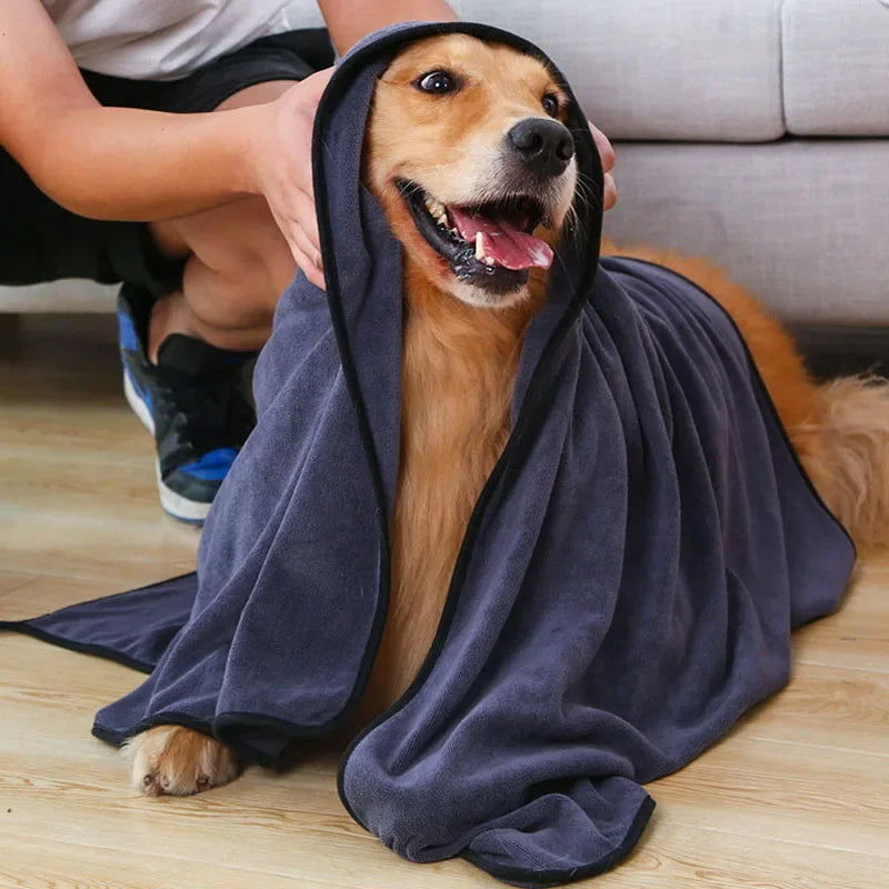 Microfiber Dogs Bath Towel Absorbent Towels Cats Fashion Bath Towel Nano Fiber Bath Towels Cats Quick Drying Towel Pet Supplies