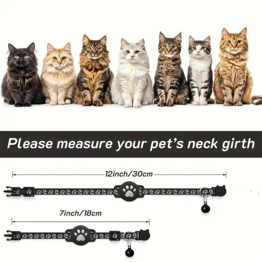 2-in-1 Dual-Mode Smart GPS Pet Tracker - Collar & Accessory Locator for Kittens & Cats (iOS Compatible)