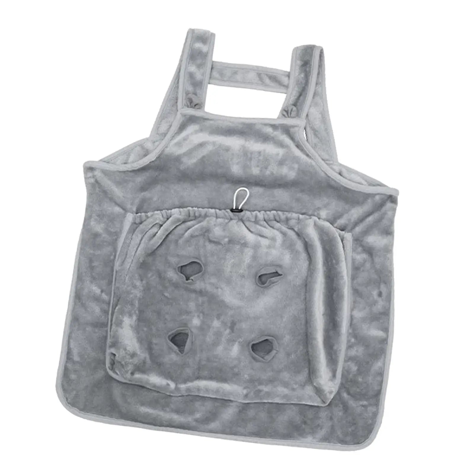 Cat Carrier Cuddle Apron (Soft Fleece, Hair Prevention, Warm Blanket)
