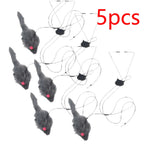 Adjustable Hanging Mouse Cat Toy (2-Pack)